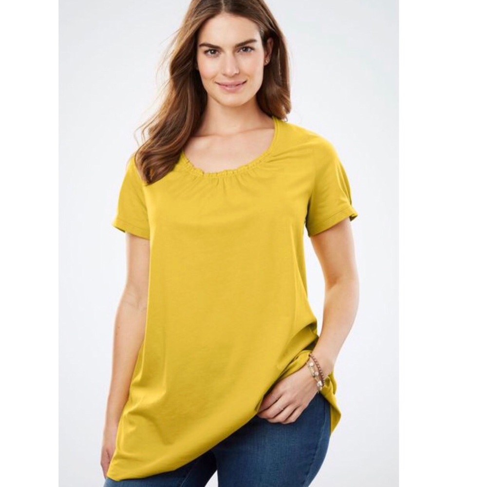 Woman Within Tunic in Harvest Gold.  sz 22-24 NWT